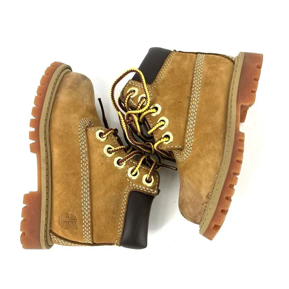 Timberland Boots Size 4.5 Toddler Classic Lifestyle Original Wheat Waterproof